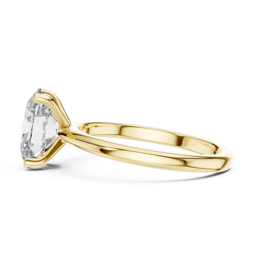 Essence Oval Cut Modern Classic Solitaire Ring - Image 4