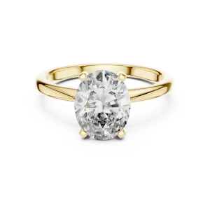 Essence Oval Cut Modern Classic Solitaire Ring - Image 2