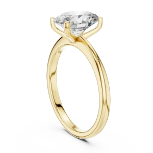 Essence Oval Cut Modern Classic Solitaire Ring - Image 3