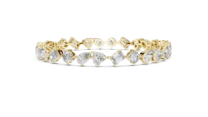 Ethereal Mixed-Cut Multi-Shape Statement Tennis Bracelet - Image 3