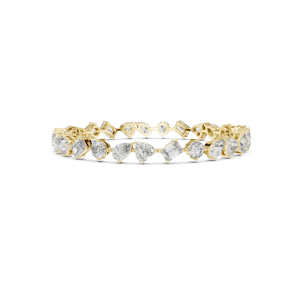 Ethereal Multi-Shape Alternating Statement Tennis Bracelet - Image 3