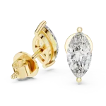 Marquise Solitaire Diamond Stud Earrings