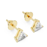 Nova Trillion Solitaire Stud Earrings