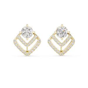 Celeste Round Diamond Stud Earrings - Image 2