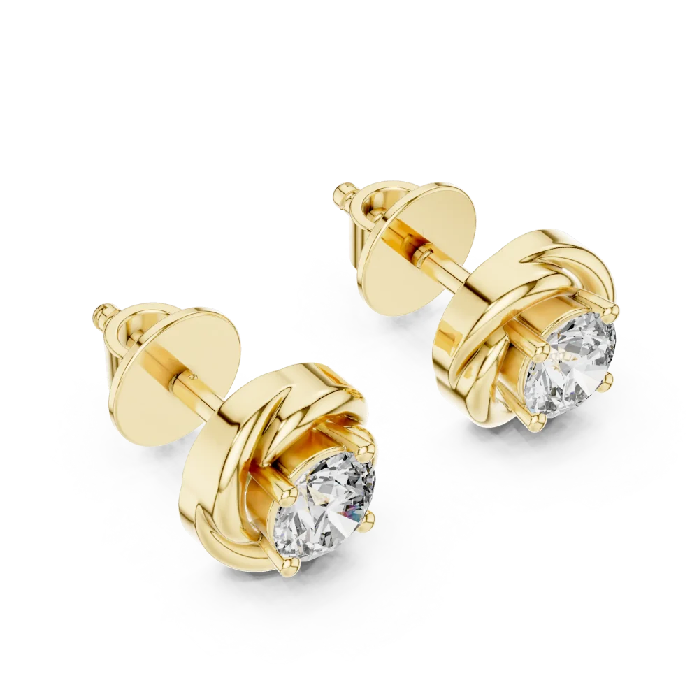 Discover the radiant brilliance of our Infinite Ethereal Solitaire Stud Earrings. Expertly crafted for timeless style, shop this DIAMEUR design today.