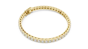 Infinite Round Brilliant Pavé-Set Tennis Bracelet