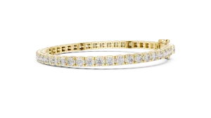 Infinite Round Brilliant Pavé-Set Tennis Bracelet - Image 3