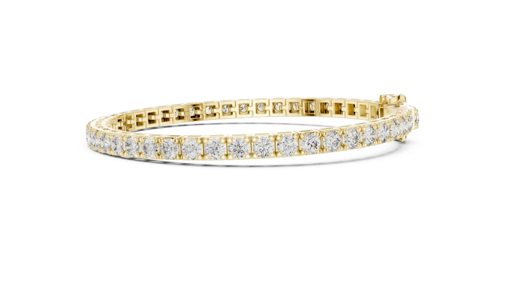 Infinite Round Brilliant Pavé-Set Tennis Bracelet - Image 3