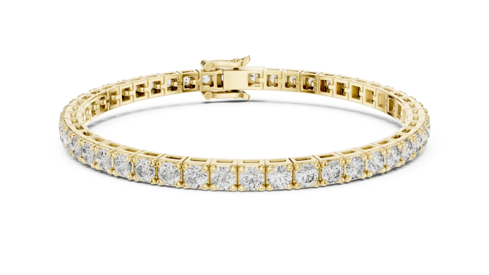 Infinite Round Brilliant Pavé-Set Tennis Bracelet - Image 2