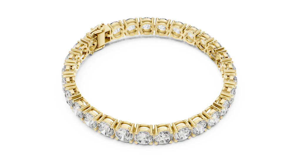 Discover the radiant brilliance of this handcrafted tennis bracelet. Featuring premium DIAMEUR lab-grown diamonds for unmatched style. Shop now.