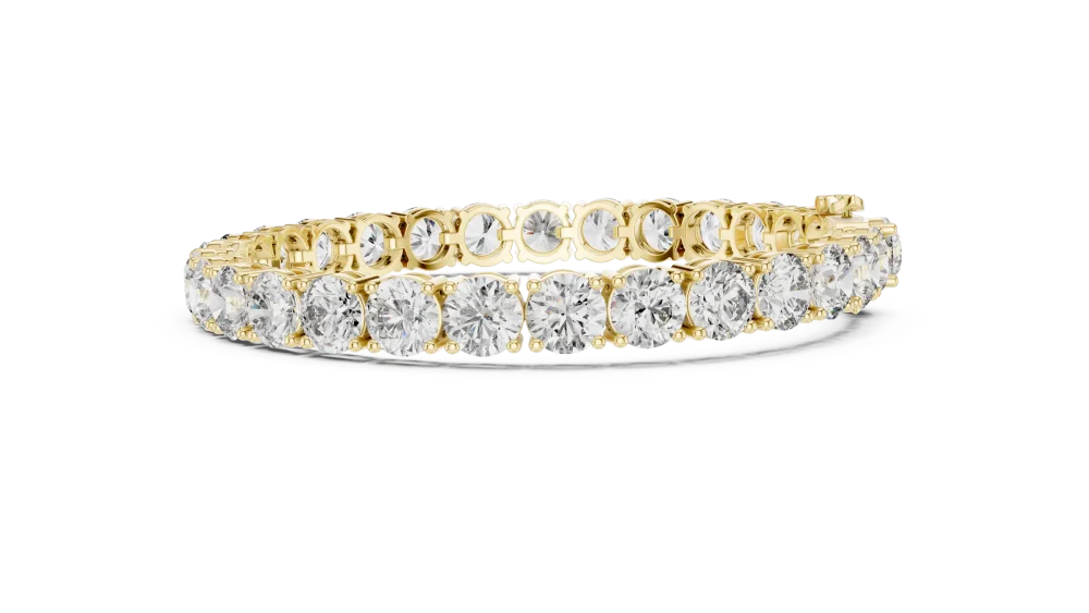 Infinite Round Brilliant-Cut Tennis Bracelet - Image 3