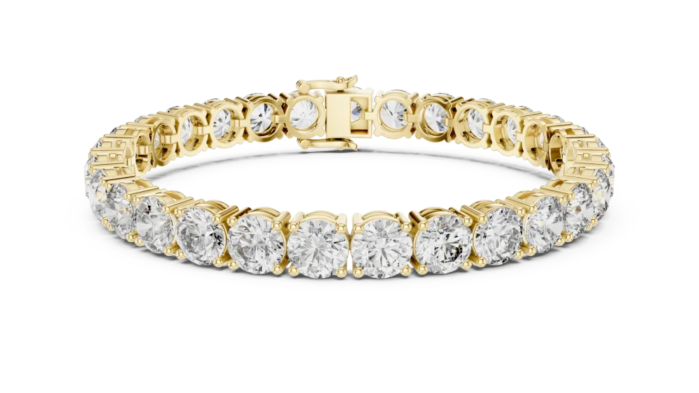Luminary Round Brilliant Infinite Link Tennis Bracelet - Image 2