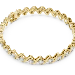 Infinite Luminary Round Brilliant Fluid Link Tennis Bracelet