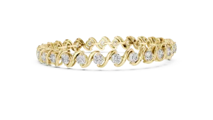 Ethereal Round Brilliant Infinite Link Tennis Bracelet - Image 3