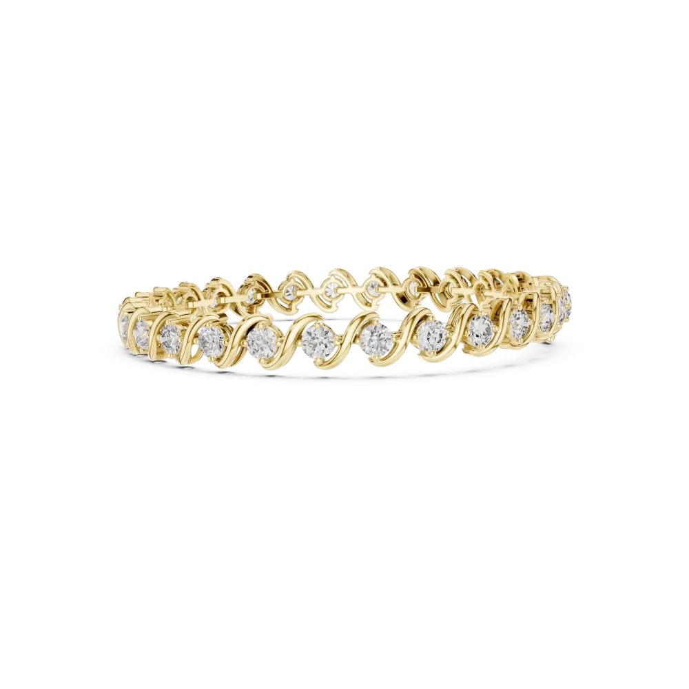 Luminary Round Brilliant Infinite Link Tennis Bracelet - Image 3