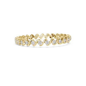 Luminary Round Brilliant Infinite Link Tennis Bracelet - Image 3
