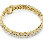 Infinite Luminary Round Brilliant Double-Row Tennis Bracelet