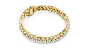 Infinite Luminary Round Brilliant Double-Row Tennis Bracelet