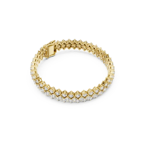Infinite Radiance Round Brilliant Pavé-Set Tennis Bracelet