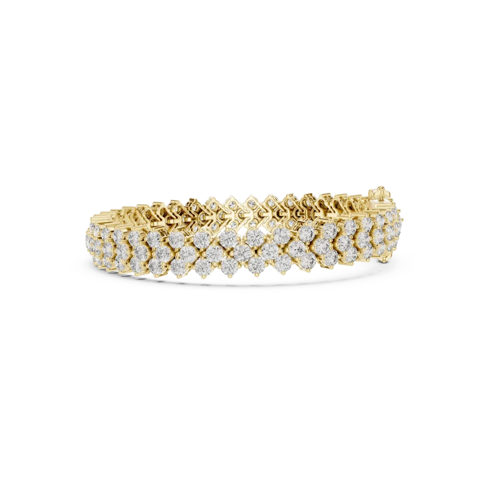 Infinite Radiance Round Brilliant Pavé-Set Tennis Bracelet - Image 3