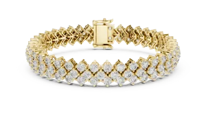 Infinite Luminary Round Diamond Double Row Tennis Bracelet - Image 2