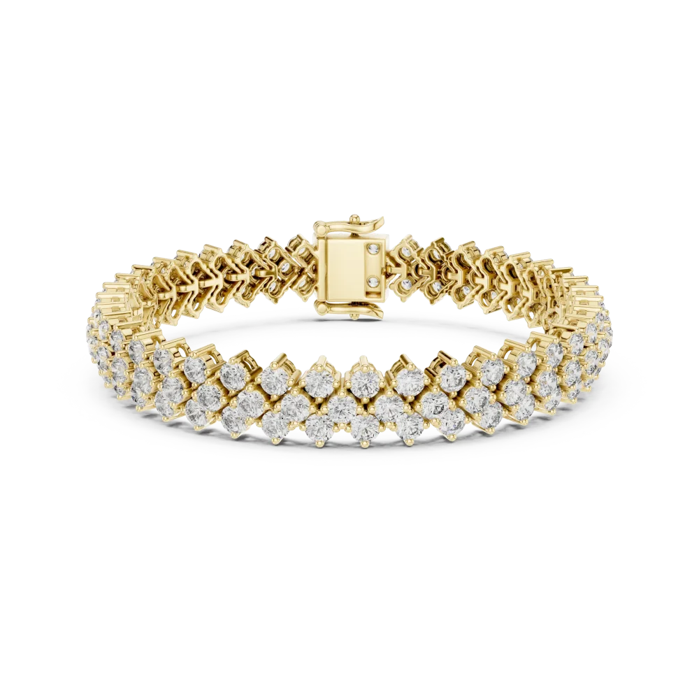 Infinite Radiance Round Brilliant Pavé-Set Tennis Bracelet - Image 2