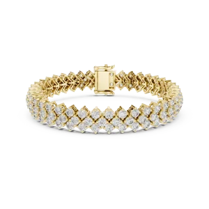 Infinite Radiance Round Brilliant Pavé-Set Tennis Bracelet - Image 2