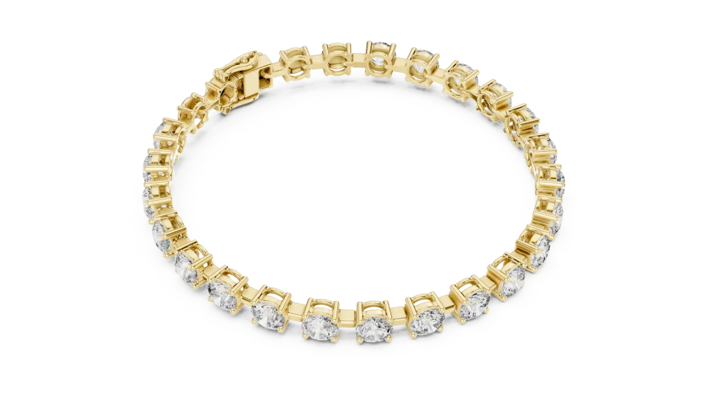 Adorn your wrist with the unmatched radiance of 21 brilliant DIAMEUR diamonds. A timeless, handcrafted statement piece for your jewelry collection.