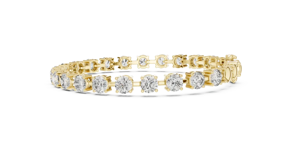 Infinite Radiance Round Cut Lab Grown Diamond Tennis Bracelet - Image 3