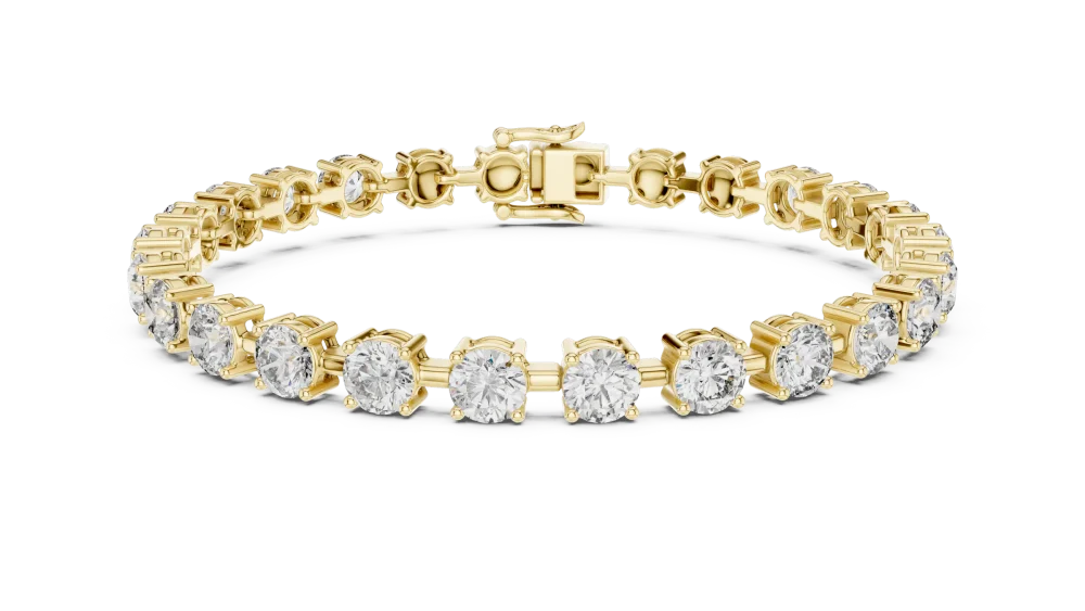 Infinite Radiance Round Cut Lab Grown Diamond Tennis Bracelet - Image 2