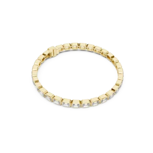 Architectural Emerald Cut Bezel-Set Eternity Tennis Bracelet