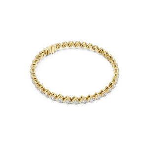 Infinite Scintilla Round Brilliant Fluid Link Tennis Bracelet