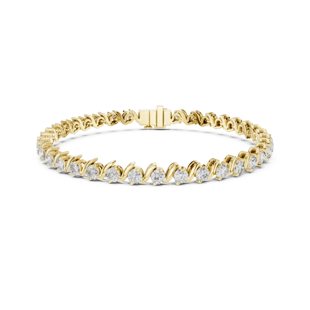 Infinite Scintilla Round Brilliant Fluid Link Tennis Bracelet - Image 2