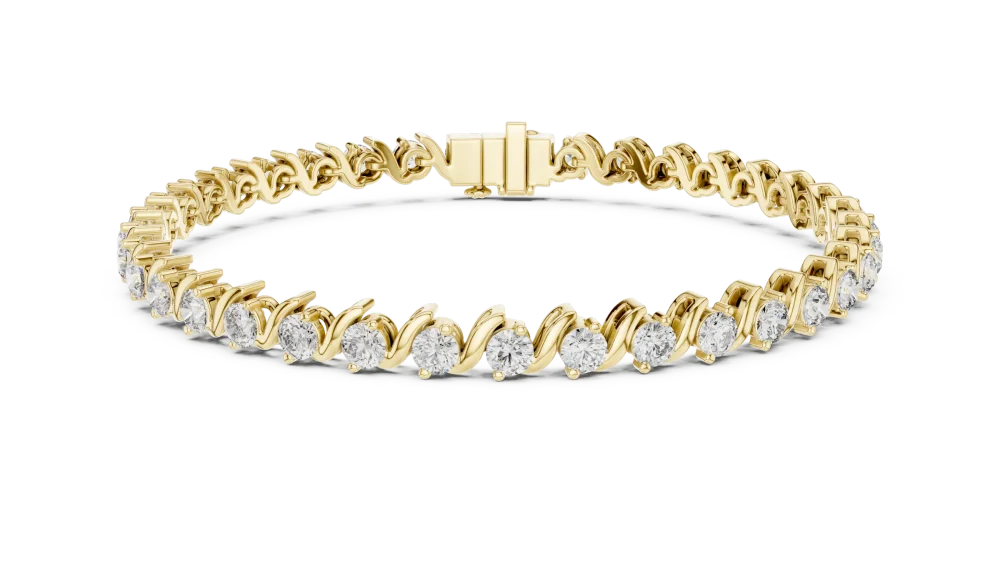 Infinite Luminary Round Brilliant Fluid Tennis Bracelet - Image 2