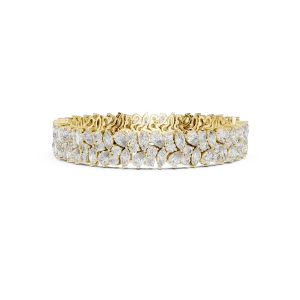 Luminary Marquise and Pear Mixed-Cut Statement Tennis Bracelet - Image 3
