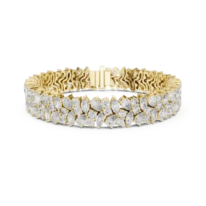 Luminary Marquise and Pear Mixed-Cut Statement Tennis Bracelet - Image 2