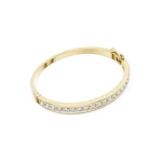 Infinite Round Brilliant Channel-Set Statement Bangle
