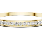 Luminary Round Brilliant Channel-Set Statement Bangle