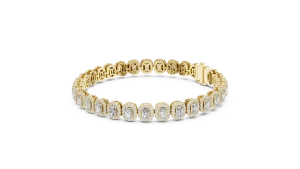 Luminary Radiant and Round Cut Diamond Tennis Bracelet - Image 3