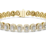 Luminary Radiant and Round Cut Diamond Tennis Bracelet