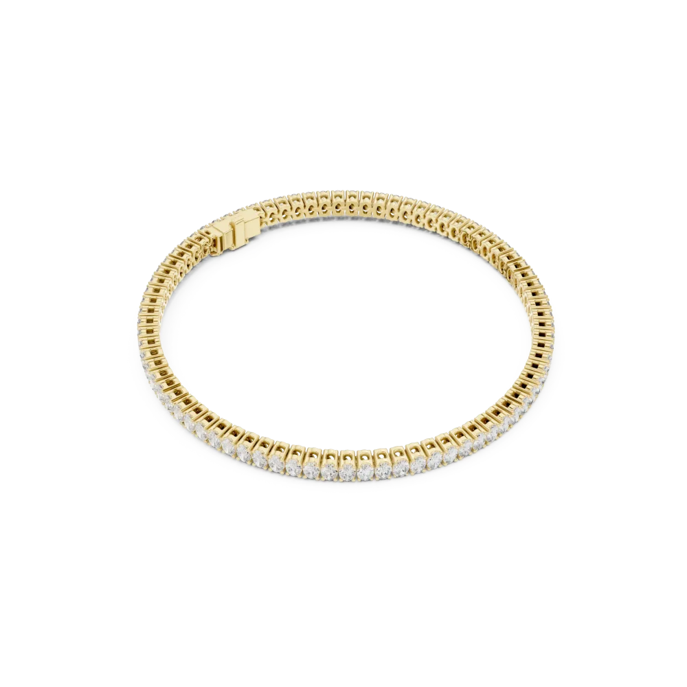 Discover the radiant beauty of our oval-cut DIAMEUR lab-grown diamond tennis bracelet. A modern classic designed for unmatched elegance. Shop today.