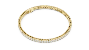 Infinite Oval Silhouette Graduated Tennis Bracelet