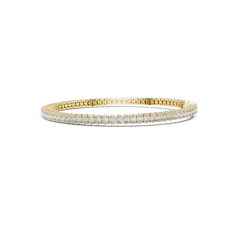 Ethereal Oval Cut Infinite Scintillation Tennis Bracelet - Image 3