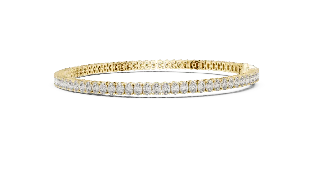Infinite Oval Silhouette Graduated Tennis Bracelet - Image 3