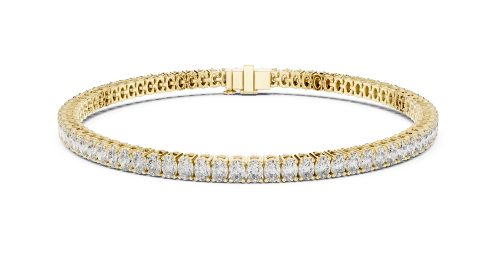 Infinite Oval Silhouette Graduated Tennis Bracelet - Image 2