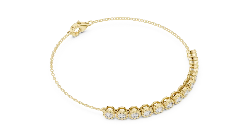 Discover the radiant allure of our round brilliant tennis bracelet. Featuring premium lab-grown DIAMEUR diamonds, shop this modern classic today.