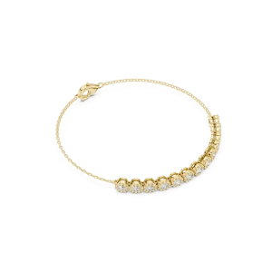 Luminary Round Brilliant Cut Infinite Statement Tennis Bracelet