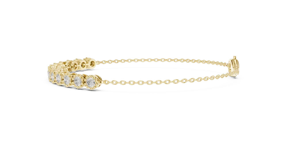 Luminary Round Brilliant Bezel-Set Tennis Bracelet - Image 3