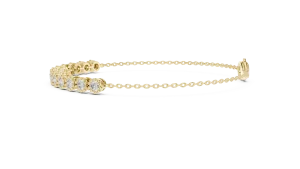 Luminary Round Brilliant Bezel-Set Tennis Bracelet - Image 3