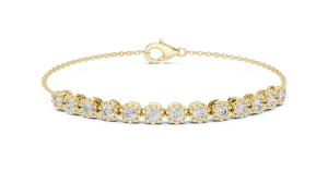 Luminary Round Brilliant Bezel-Set Tennis Bracelet - Image 2
